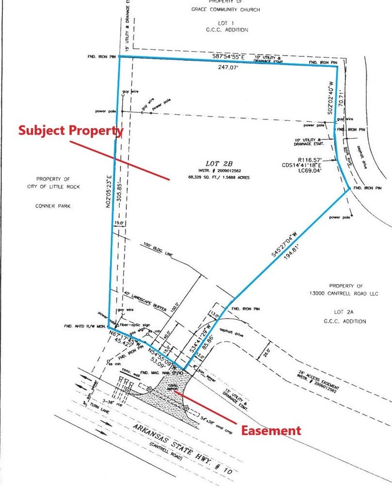 High-traffic Hwy 10 Prime Office Development Property: 12904 Cantrell Rd, Little Rock, AR 72223